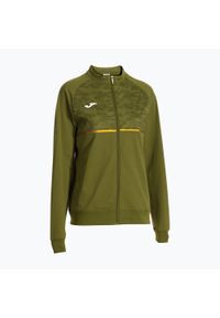 Bluza do biegania damska Joma Record III Full Zip. Kolor: zielony