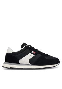 Tommy Jeans Sneakersy Tjm Eva Runner Mix Material EM0EM01737 Czarny. Kolor: czarny. Materiał: zamsz, skóra #1