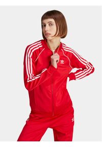 Adidas - adidas Bluza adicolor Classics SST IK4032 Czerwony Regular Fit. Kolor: czerwony. Materiał: syntetyk