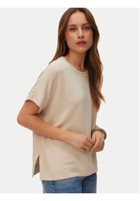 Vero Moda Bluzka Hali 10339414 Beżowy Regular Fit. Kolor: beżowy. Materiał: wiskoza #2