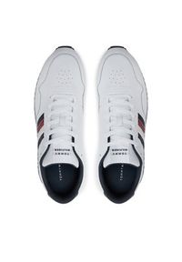 TOMMY HILFIGER - Tommy Hilfiger Sneakersy Runner Evo Lth Mix Ess FM0FM05121 Biały. Kolor: biały. Materiał: materiał #5