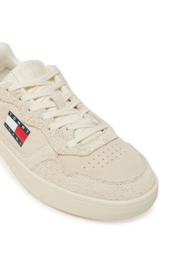 Tommy Jeans Sneakersy Tjm Cupsole Suede EM0EM01568 Écru. Materiał: zamsz, skóra