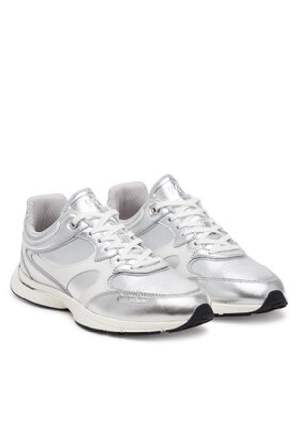 MICHAEL Michael Kors Sneakersy Riley 43S5RLFS1M Srebrny. Kolor: srebrny. Materiał: skóra