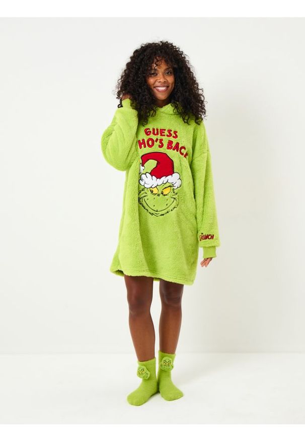 Sinsay - Bluza Snuddie Grinch - zielony. Kolor: zielony