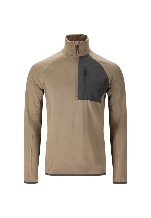 Bluza rozpinana Whistler Helge. Kolor: szary, brązowy, wielokolorowy. Sport: turystyka piesza