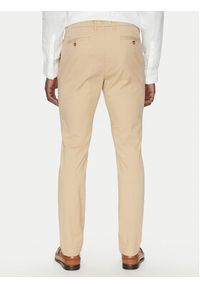 Michael Kors Chinosy CS4301KDR2 Beżowy Slim Fit. Kolor: beżowy. Materiał: bawełna