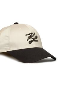 Karl Lagerfeld - KARL LAGERFELD Czapka z daszkiem B2W33020 Beżowy jasny. Kolor: beżowy. Materiał: poliester #2