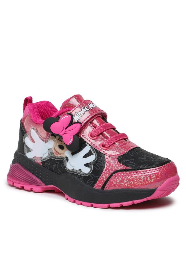 Sneakersy Mickey&Friends CP23-5849DSTC Black. Kolor: różowy. Materiał: skóra