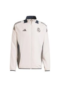 Adidas - Bluza Real Madrid Tiro 24 Competition Presentation. Kolor: fioletowy, brązowy, wielokolorowy, szary. Materiał: materiał. Sport: piłka nożna