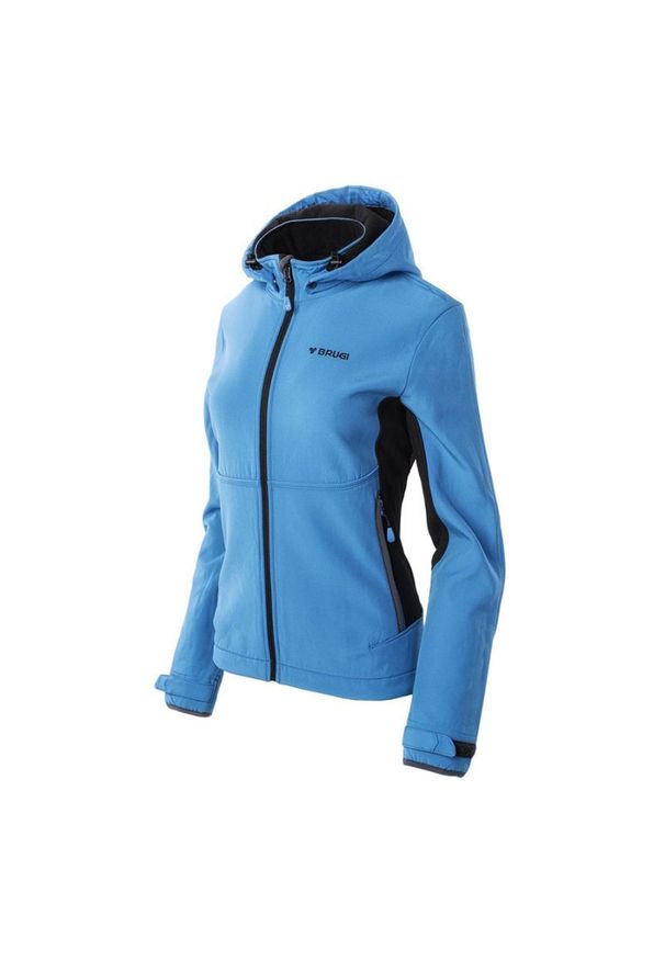 Kurtka damska Softshell Brugi 2NEA - błękitna, Rozmiar M. Kolor: niebieski. Materiał: softshell. Sezon: jesień, wiosna