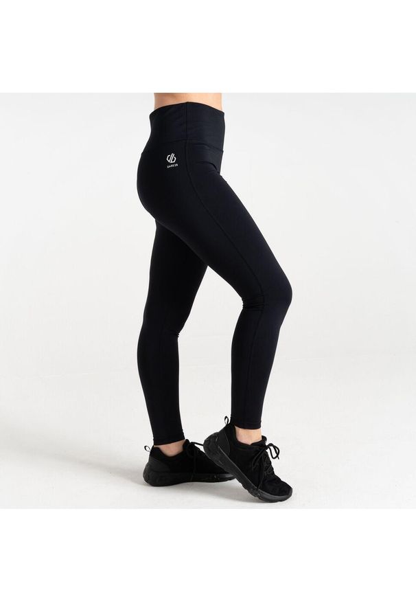 DARE 2B - Legginsy fitness damskie Dare2B Influential. Kolor: czarny, zielony, wielokolorowy. Materiał: poliester, elastan. Sport: fitness