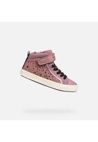 Geox - Buty GEOX J KALISPERA GIRL Rose. Okazja: na co dzień. Kolor: czarny, różowy, wielokolorowy. Materiał: syntetyk, tkanina