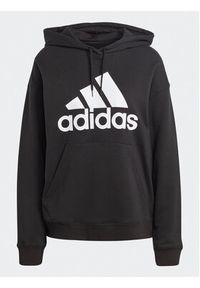 Adidas - adidas Bluza Essentials Big Logo Oversized French Terry Hoodie HR4934 Czarny Loose Fit. Kolor: czarny. Materiał: bawełna