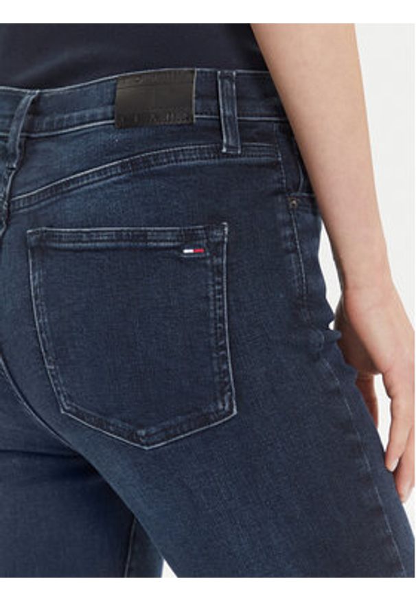 Tommy Jeans Jeansy Sylvia DW0DW21823 Granatowy Skinny Fit. Kolor: niebieski