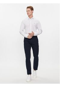 TOMMY HILFIGER - Tommy Hilfiger Koszula MW0MW34018 Biały Regular Fit. Kolor: biały. Materiał: bawełna #3