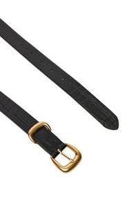 Calvin Klein Pasek Damski Bombay Strap Croc 25Mm Belt LV04F7056G Czarny. Kolor: czarny. Materiał: skóra