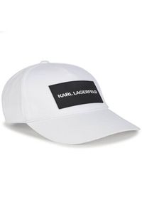 Karl Lagerfeld - Czapka z daszkiem KARL LAGERFELD - Z21033 White 10P. Kolor: biały. Materiał: bawełna, materiał #1