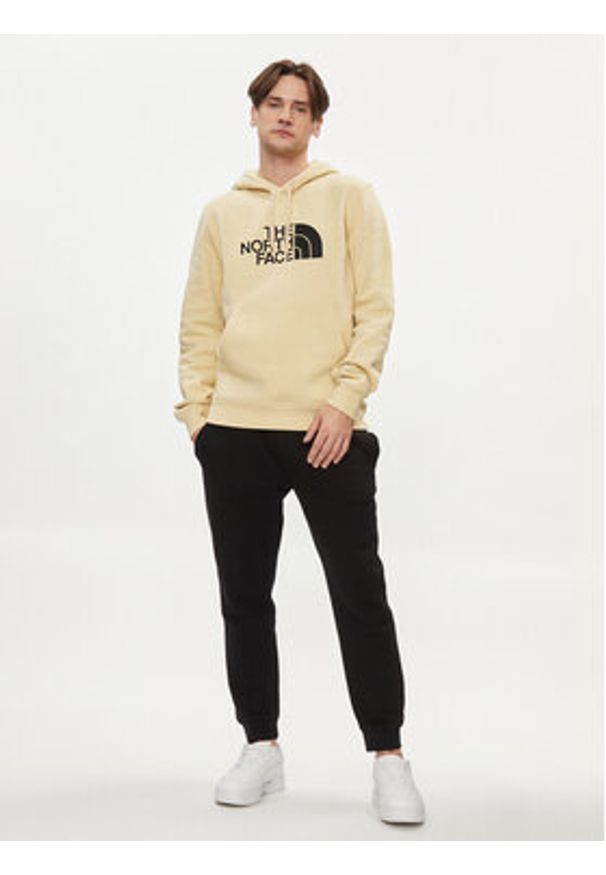 The North Face Bluza Drew Peak NF00AHJY Beżowy Regular Fit. Kolor: beżowy. Materiał: bawełna