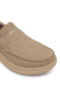 skechers - Skechers Półbuty Relaxed Fit: Hasting - Fielden 205066/TPE Beżowy. Kolor: beżowy. Materiał: materiał #3