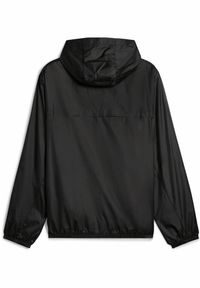 Puma - Męska Wiatrówka o standardowym kroju Essentials PUMA Black. Kolor: czarny. Materiał: guma. Wzór: nadruk