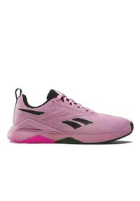 Buty do chodzenia damskie Reebok Nanoflex Tr 2. Zapięcie: sznurówki. Kolor: wielokolorowy, różowy. Materiał: materiał, tkanina, syntetyk. Szerokość cholewki: normalna. Sport: turystyka piesza #1