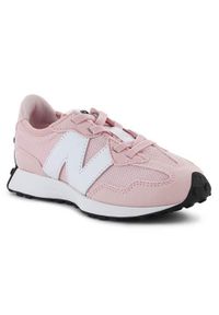 Buty do chodzenia dla dzieci New Balance 327. Zapięcie: sznurówki. Kolor: różowy. Materiał: materiał, tkanina, syntetyk. Szerokość cholewki: normalna. Sport: turystyka piesza