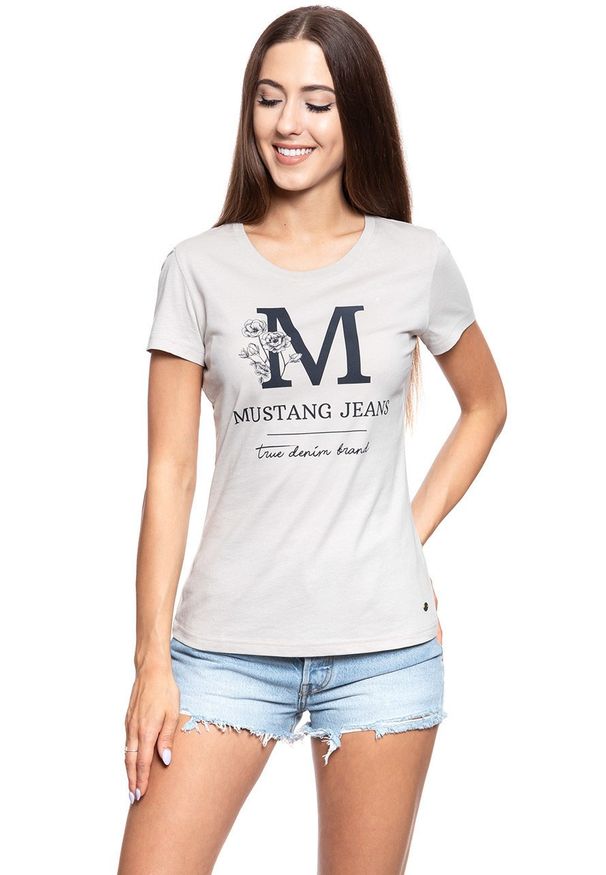 Mustang - MUSTANG T SHIRT DAMSKI Alexia C Print 1010115 4025. Wzór: nadruk