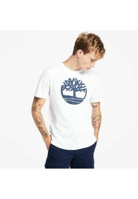 Timberland - T-Shirt Kennebec River Tree Rozmiar XXL Biały - A2C2R100. Kolor: biały. Materiał: bawełna. Wzór: aplikacja