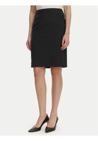 BOSS - Boss Spódnica ołówkowa Vileah 50490036 Granatowy Slim Fit. Kolor: niebieski. Materiał: wełna #1