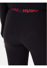 Hugo Legginsy 50495304 Czarny Skinny Fit. Kolor: czarny. Materiał: bawełna #3
