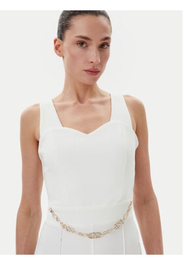 Rinascimento Kombinezon CFC0019844002 Biały Regular Fit. Kolor: biały. Materiał: syntetyk