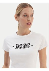 BOSS T-Shirt Endora 50545287 Biały Regular Fit. Kolor: biały. Materiał: bawełna #4