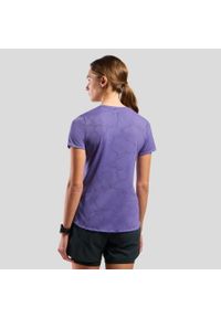 Odlo - Koszulka damska do biegania ODLO Zeroweight Engineered Chill-Tec. Kolor: czarny, fioletowy, wielokolorowy