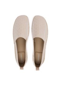 Calvin Klein Espadryle All Over CK HW0HW02933 Beżowy. Kolor: beżowy. Materiał: materiał #3