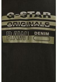 G-Star RAW - G-Star Raw - Bluza D19184.A613. Okazja: na co dzień. Kolor: czarny. Wzór: nadruk. Styl: casual #2