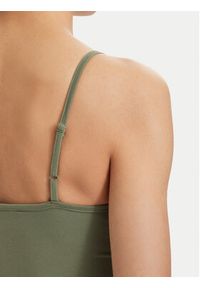 Tommy Jeans Top Essential DW0DW20675 Zielony Slim Fit. Kolor: zielony. Materiał: bawełna #3