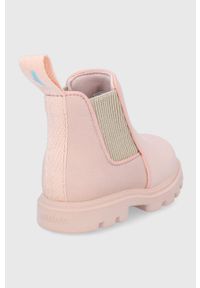 Native Sztyblety dziecięce kolor różowy. Nosek buta: okrągły. Kolor: różowy. Materiał: guma