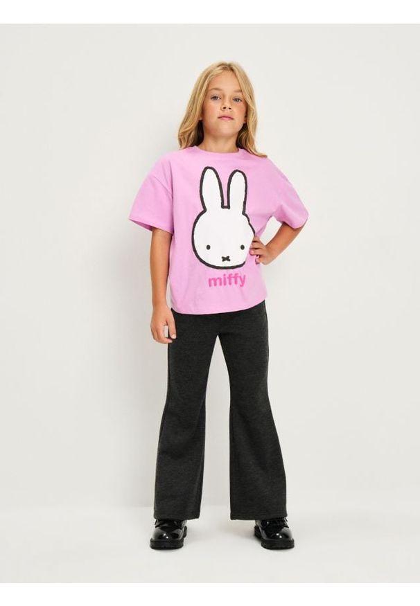 Sinsay - Bawełniana koszula Miffy - różowy. Kolor: różowy. Materiał: bawełna