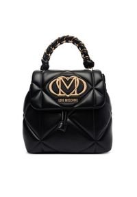 Love Moschino - LOVE MOSCHINO Plecak JC4114PP1OLC0000 Czarny. Kolor: czarny. Materiał: skóra #1