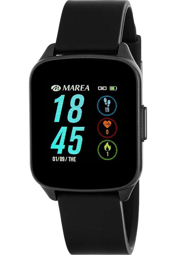 Smartwatch Marea Smartwatch damski Marea B59007/1 czarny pasek. Rodzaj zegarka: smartwatch. Kolor: czarny