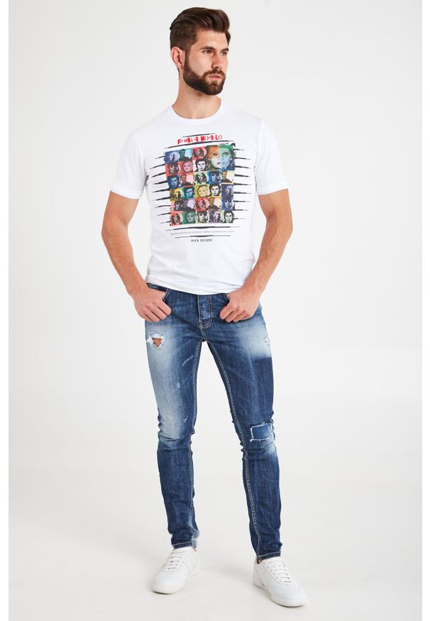 Frankie Morello - T-SHIRT FRANKIE MORELLO. Styl: elegancki