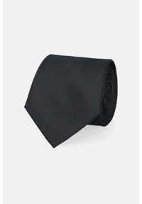 Lancerto - Krawat Czarny w Kratkę. Kolor: czarny. Materiał: materiał, mikrofibra, tkanina. Wzór: kratka