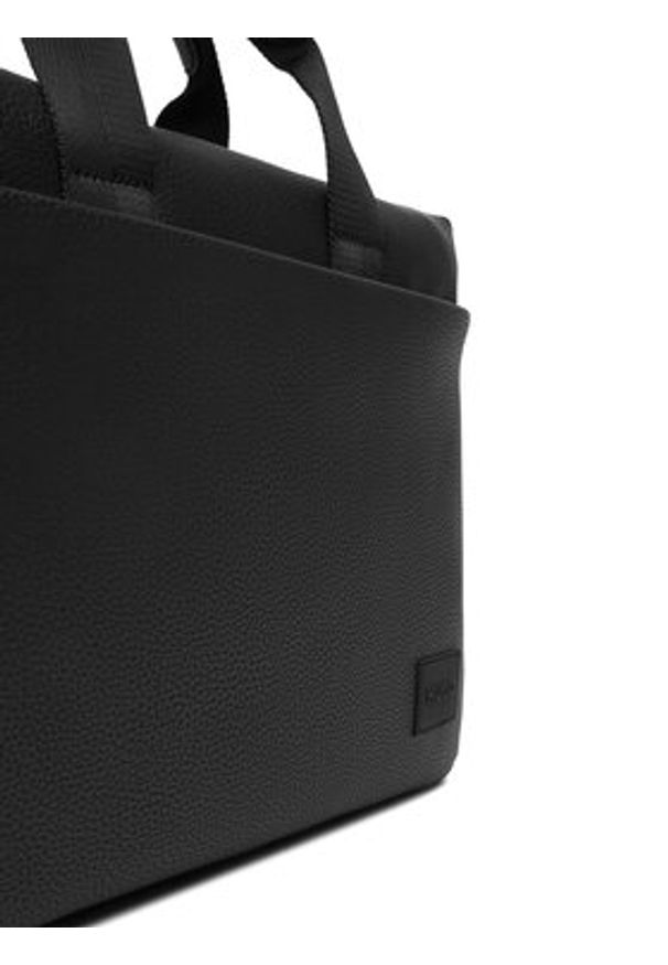 Hugo - HUGO Torba na laptopa 50535689 Czarny. Kolor: czarny. Materiał: skóra