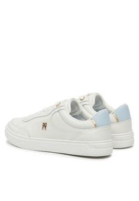 TOMMY HILFIGER - Tommy Hilfiger Sneakersy Essential Chic Court Sneaker FW0FW08322 Biały. Kolor: biały. Materiał: skóra #5