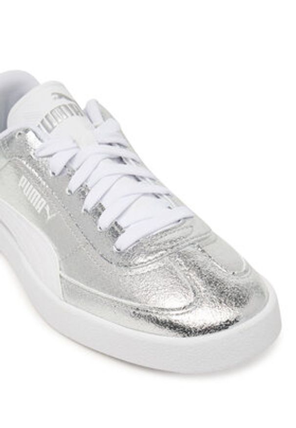 Puma Sneakersy Club II Era Metallic Whisper 404461 02 Srebrny. Kolor: srebrny. Materiał: skóra