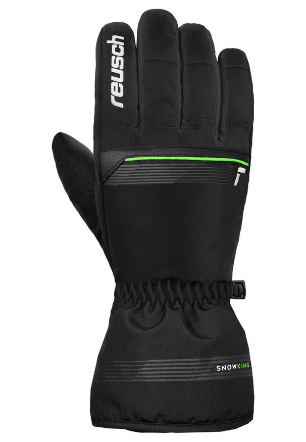 Reusch - Rękawice REUSCH Snow King. Kolor: czarny, zielony, wielokolorowy. Sport: turystyka piesza