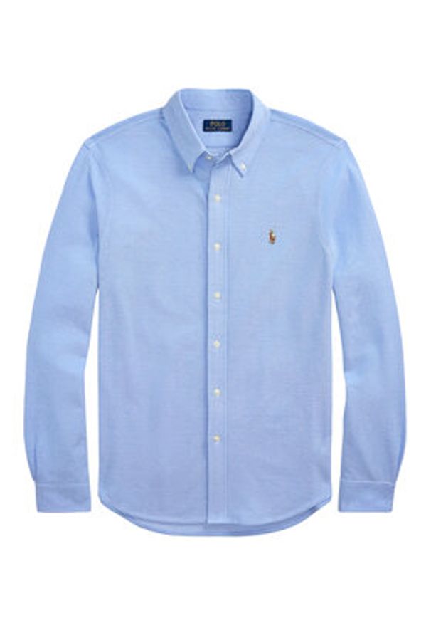Polo Ralph Lauren Koszula 710979488001 Błękitny Regular Fit. Typ kołnierza: polo. Kolor: niebieski. Materiał: bawełna