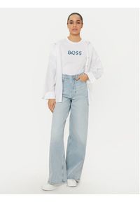 BOSS T-Shirt C_Elogo 50535322 Biały Regular Fit. Kolor: biały. Materiał: bawełna