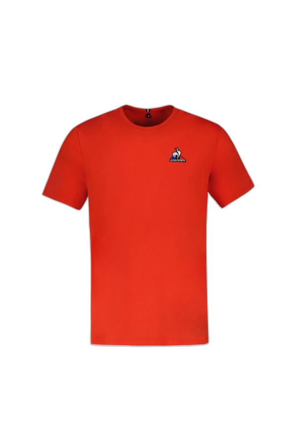 Le Coq Sportif - T-shirt do pilates męski ESS Tee SS N°4 M. Kolor: czerwony. Sport: joga i pilates