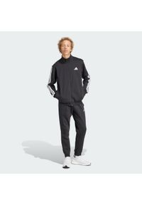Adidas - Dres Sportswear Basic 3-Stripes Fleece. Kolor: czarny. Materiał: dresówka. Sport: fitness